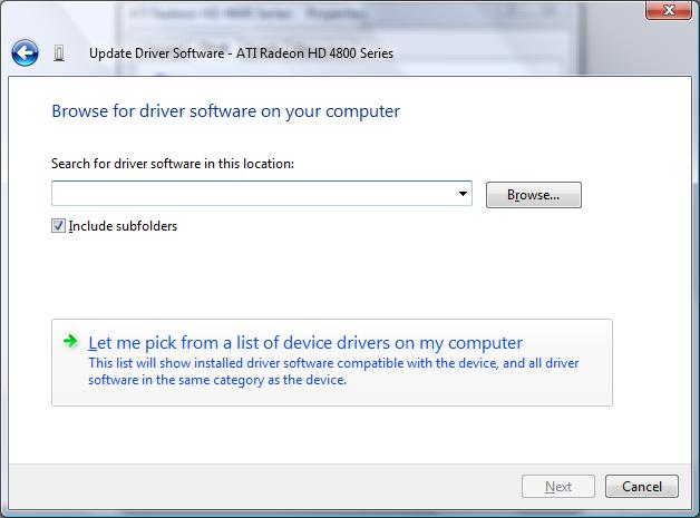 windows 7 how to install driver in device manager